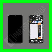 Дисплей Samsung A135 A13 2022 / M135 M13 2022 із сенсором та рамкою, чорний (оригінальні комплектуючі)
