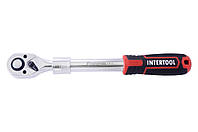 Ключ трещоточный (рукоятка с храповым механизмом) Intertool - 1/2" x 72T телескопический Storm