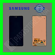 Дисплей Samsung A525 A52 2021 (GH82-25524C) сервісний оригінал без рамки (переклеєне скло з незначним