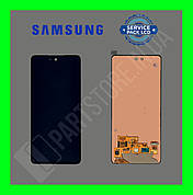 Дисплей Samsung A525 A52 2021 (GH82-25524C) сервісний оригінал без рамки (переклеєне скло)