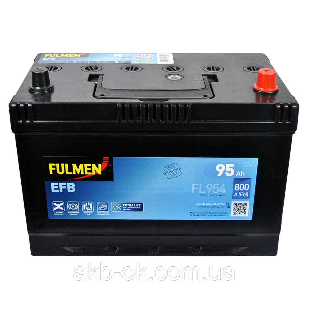 Batterie Fulmen EFB Start & Stop FL954 12V 95AH 800A
