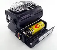 Газовая плита горелка 2в1 Yanchuan YC-808В портативный обогреватель туристический с пьезоподжигом без электрич