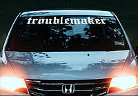 Наклейка на лобовое стекло авто ARB 3D TUNING STUDIO TROUBLEMAKER 900х130х0.080мм