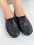 Туфлі жіночі  Doren 20206-000-siyah шкіряні на низькому ходу 37, фото 6