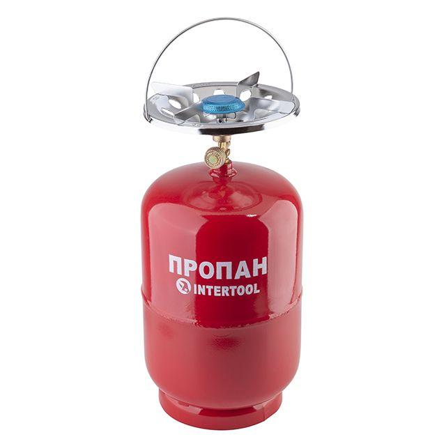Газовий балон-комплект туристичний Intertool GS-0008 об'ємом 8 літрів
