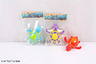 Водоплавающие игрушки арт. 555 (720 шт/4) черепаха заводная, 3 цвета микс, пакет 11*5*12см