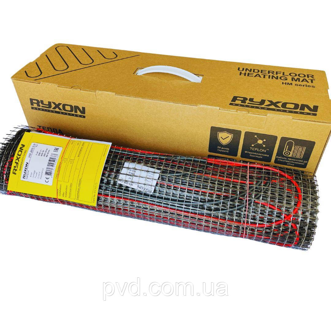 Комплект нагрівальний мат Ryxon HM 200 W/m2 (ø 3.5 мм)+терморегулятор сенсорний з WiFi - фото 3 - id-p1543392529