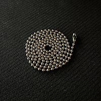Кульковий ланцюжок із ювелірної нержавіючої сталі із застібкою (60см)
