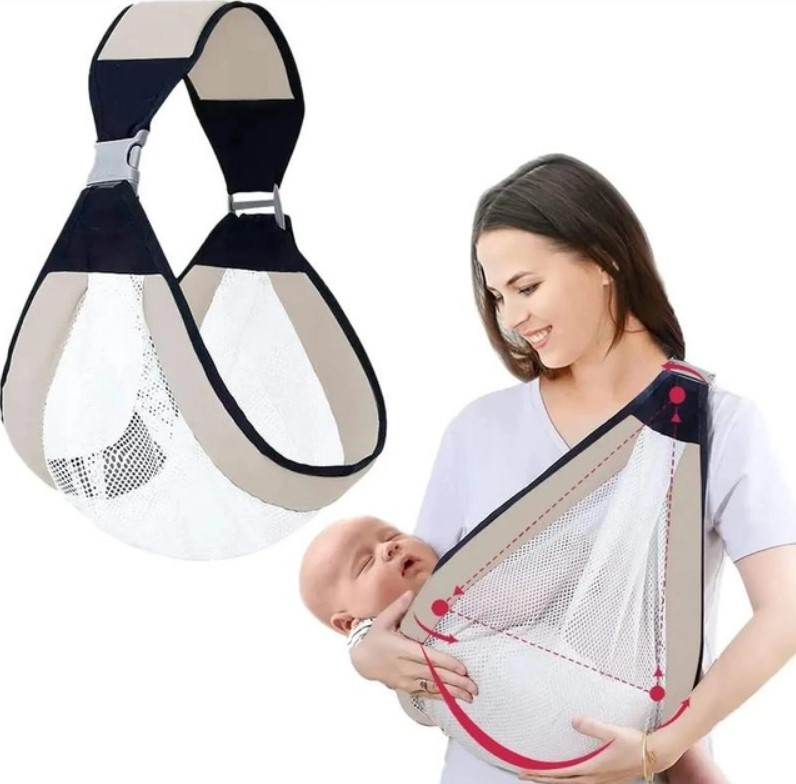 Повітропроникний рюкзак-переноска Слінг Baby Sling для новонароджених дітей