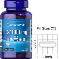 Витамин С Puritan's Pride C-1000 mg with bioflavonoids 100 капс Vitaminka