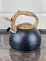 Чайник зі свистком від ТМ EDENBERG , чорного кольору