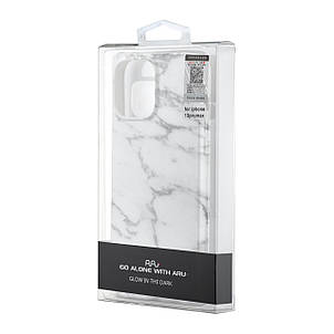 Чохол Lum Neon (світяться у темряві) iPhone 13 Pro Max Marble White, фото 3