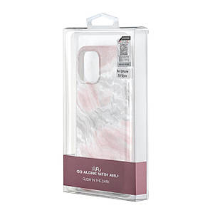 Чохол Lum Neon (світяться у темряві) iPhone 12 Marble Pink, фото 3