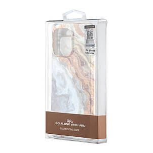Чохол Lum Neon (світяться у темряві) iPhone 12 Pro Max Marble Sea Sand, фото 3