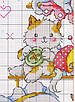 Набір для вишивання за нанесеною на канву схемою "The kitten beside 2". AIDA 14CT printed, 35*52 см, фото 7