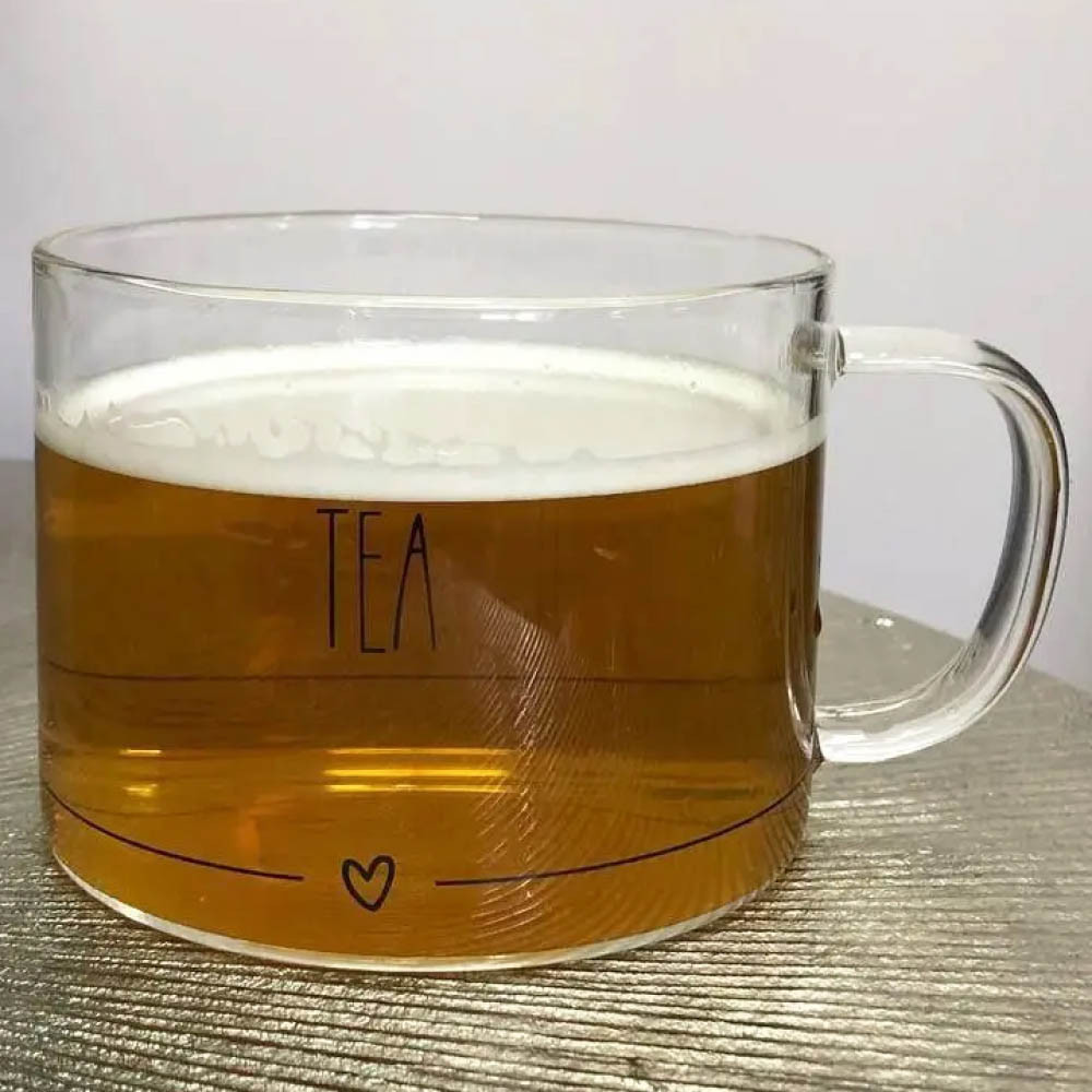 Скляна чашка для чаю "Tea-Lover", 480мл