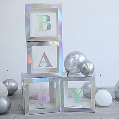 Коробки для кульок Baby 30х30 см <unk> Срібло