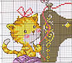 Набір для вишивання за нанесеною на канву схемою "The kitten beside 2". AIDA 14CT printed, 35*52 см, фото 8
