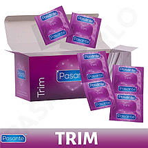 Презервативи Pasante TRIM 6 штук звужені щільноприлягаючі презервативи, фото 3