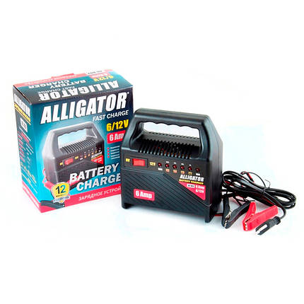 Зарядний пристрій АКБ Alligator 6/12V, 6А, фото 3