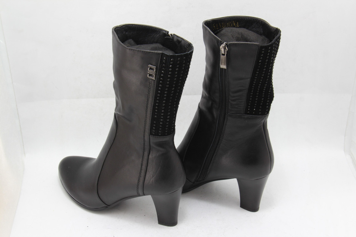 Ботинки женские Sanborina 0821 кожаные на каблуке 37 - фото 4 - id-p312386726