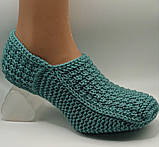Жіночі в'язані домашні Тапочки "Полин" 37-38 р, фото 8