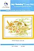 Набір для вишивання за нанесеною на канву схемою "Flowers and cats". AIDA 14CT printed, 44*34 см, фото 3