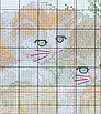 Набір для вишивання за нанесеною на канву схемою "Flowers and cats". AIDA 14CT printed, 44*34 см, фото 7