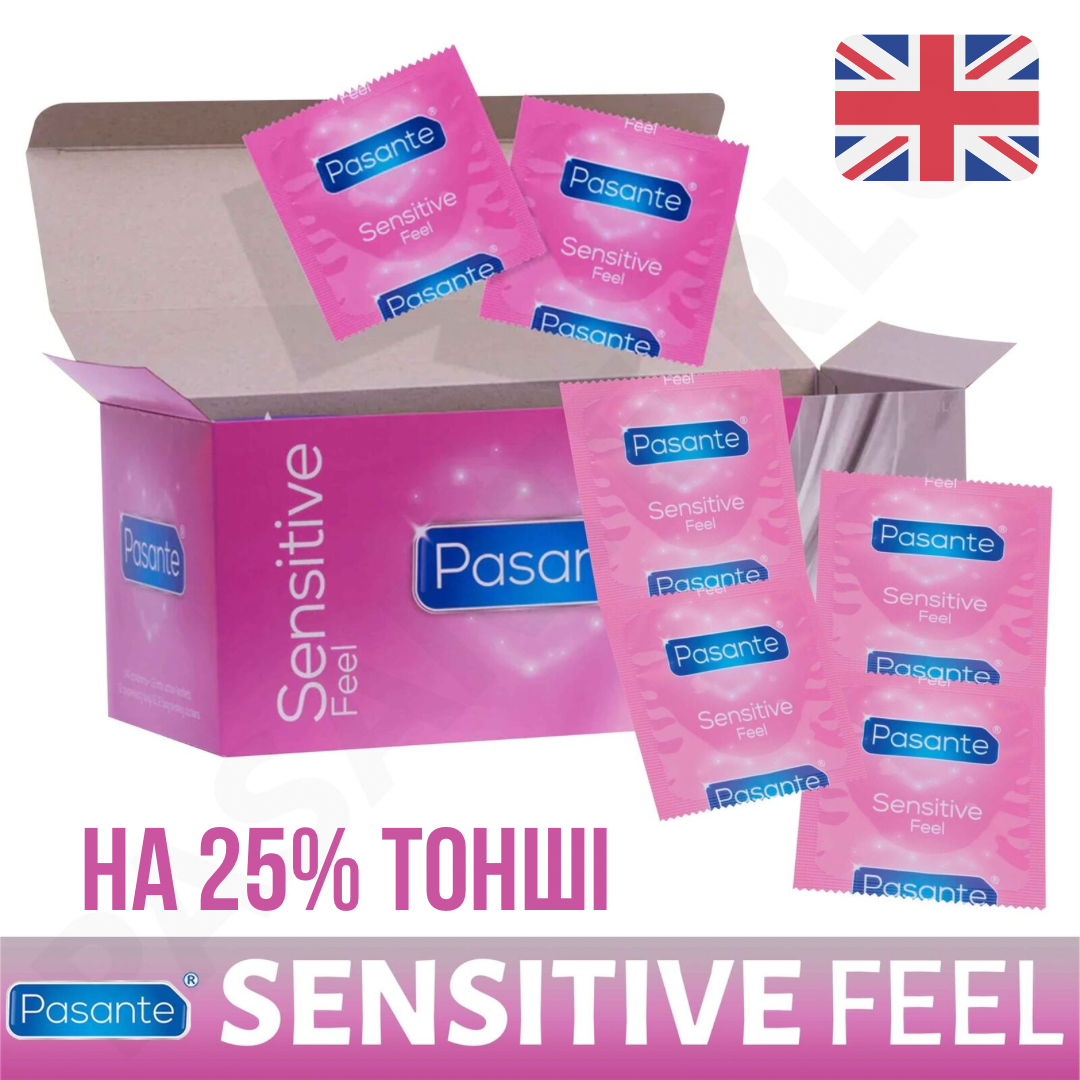 Презервативи Pasante Sensitive Feel 6 штук тонкі презервативи