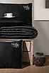 Турецкое Постельное Белье First Choice Deluxe Satin Timeless Black 200х220см, фото 3