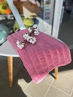 Рушник банний Шарпей рожевий 100% бавовна