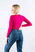Гольф в рубчик з горловиною стійка фуксія 61014 ONE SIZE (2000000117683), фото 2