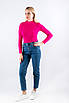 Гольф в рубчик з горловиною стійка фуксія 61014 ONE SIZE (2000000117683), фото 5