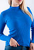 Гольф в рубчик з горловиною стійка синій 61014 ONE SIZE (2000000117676), фото 4