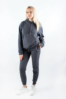 Жіночий костюм спортивний утеплений графіт 4958 S (2000000119496)