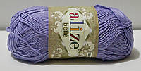 Нитки пряжа для вязания хлопковая BELLA Белла 100 от ALIZE Ализе № 158 - лаванда
