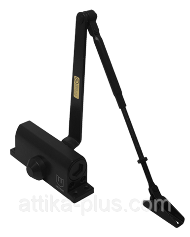 Дотягувач дверний Шерлок (чорний) B2D вага дверей 25-45 кг ширина 850 мм, фото 1