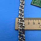 Масивний чоловічий ланцюжок 102 г бісмарк срібло чорнене 925 проби, фото 8