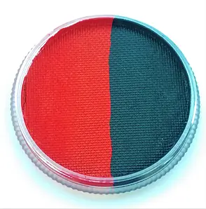 Аквагрим GrimMaster двокольоровий Червоний & Чорний Bicolor Red & Black 32 g, фото 4