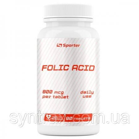 Sporter Folic Acid 800 mcg 90 tab ,фолієва кислота