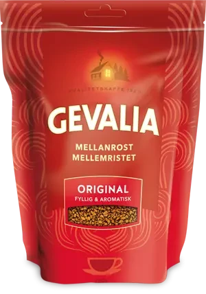 Розчинна сублімована кава Gevalia Original, 200 г, 100% Арабіка, Нідерланди,
