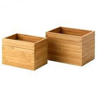 Коробки для ванної, 4 предмета, бамбук DRAGAN
