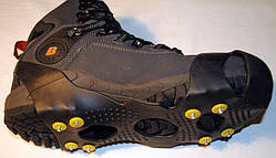 Льодоступи шипи на взуття на 8 шипів розмір 45-48 набір 2 пари накладки на взуття від ожеледиці