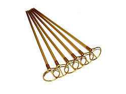 Палочка-тримач для кульки фольгованої 50см, золото (10шт) ТМ PELICAN