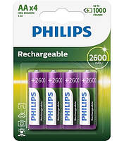 Акумулятор гідро-гелевий PHILIPS 2600mah AA x 4шт