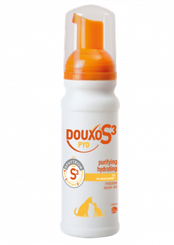 Мус для очищення та зволоження шкіри у котів та собак Ceva Douxo S3 Pyo Mousse 150мл