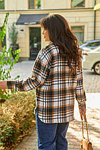Кашемірова сорочка вільного крою у великому розмірі  Розміри: 50-52, 54-56, 58-60, фото 2