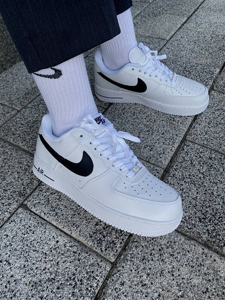 Nike Air Force 1 Low White Black Winter Fur 13740 Marvinshop