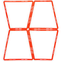 Тренировочная напольная сетка трапециевидная Zelart Agility Grid Act 1413 размер 49x49x30см Orange