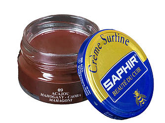Зволожуючий крем для Взуття Saphir Creme Surfine махагон